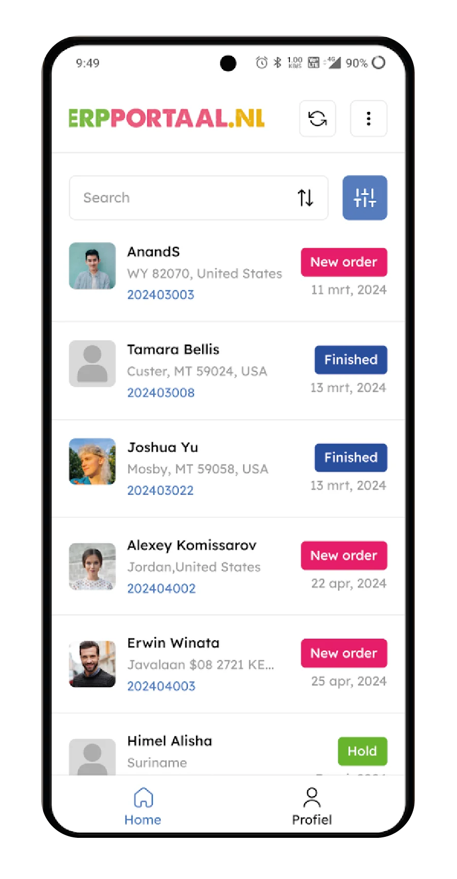 Gebruiksvriendelijke app voor jouw HRM, CRM, Kinderdagverblijf, Sales - ERP portaal - Werk efficiënt samen!